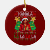 Grappig Kamala Harris 2024 Kerstmis Vrouwen Xmas Keramisch Ornament (Voorkant)