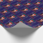 Grappig Kamala Harris 2024 Vrolijk Kerstcadeau Cadeaupapier (Hoek)