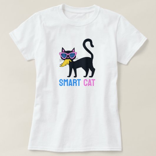Grappig Kamala Harris Black Cat Smart T-shirt Cust (Design voorkant)