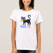 Grappig Kamala Harris Black Cat Smart T-shirt Cust (Voorkant)