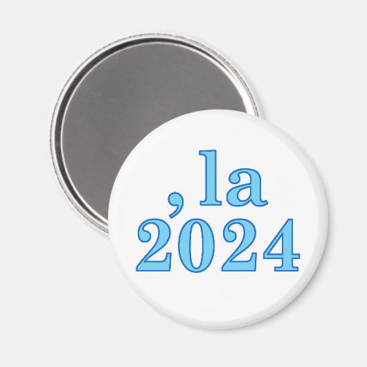 Grappig Kamala Harris Comma La 2024 Magneet (Voorkant / Achterkant)
