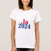 Grappig Kamala Harris Comma La 2024 T-shirt (Voorkant)