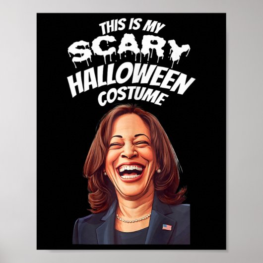 Grappig Kamala Harris Enge Halloween Gag President Poster (Voorkant)