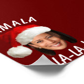 Grappig Kamala Harris Face Santa Hat Kerstmis Poster (Hoek)