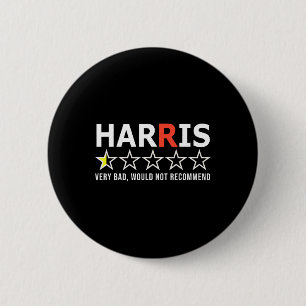 Grappig Kamala Harris heel slecht zou V niet aanra Ronde Button 5,7 Cm