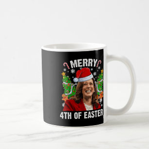 Grappig Kamala Harris Kerstman Hat Merry 4e Koffiemok