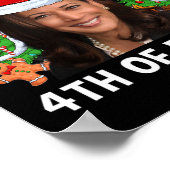 Grappig Kamala Harris Kerstman Hat Merry 4e Poster (Hoek)