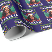 Grappig Kamala Harris politiek lelijk kerstcadeau Cadeaupapier (Rol Hoek)