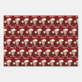 Grappig Kamala Harris Santa Hat Vrolijk Kerstfeest Inpakpapier Vel (Voorkant)