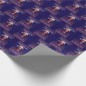 Grappig Kamala Santa Claus Kerst Lelijk Cadeau Bla Cadeaupapier (Hoek)