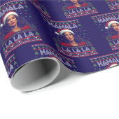 Grappig Kamala Santa Claus Kerst Lelijk Cadeau Bla Cadeaupapier (Rol Hoek)