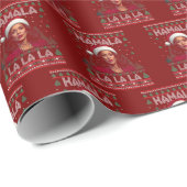 Grappig Kamala Santa Claus Kerst Lelijk Cadeau Cadeaupapier (Rol Hoek)