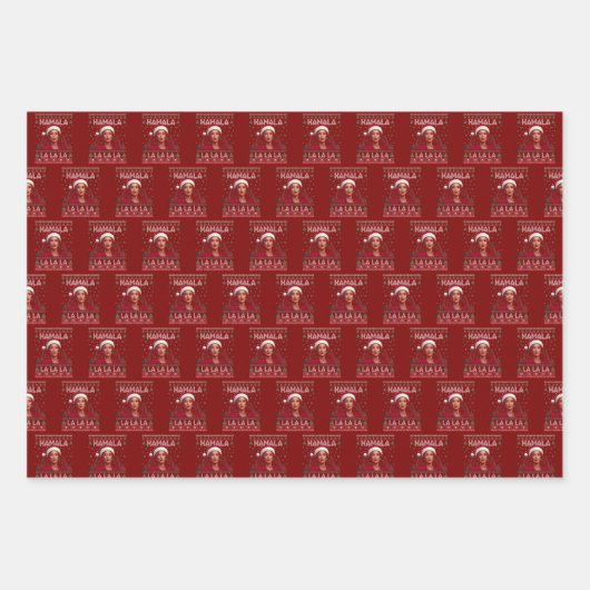 Grappig Kamala Santa Claus Kerst Lelijk Cadeau Inpakpapier Vel (Voorkant)