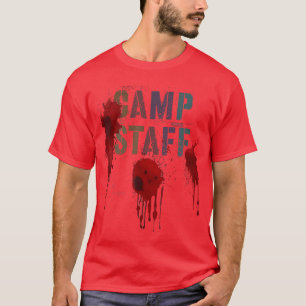 Grappig Kamp Personeel Zomer Kampeerterrein Campin T-shirt