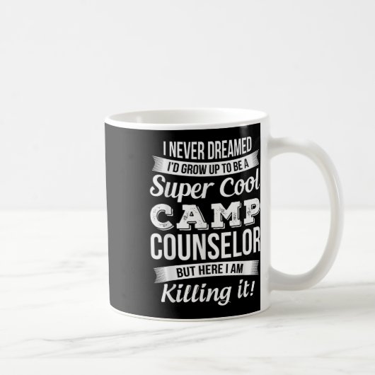 Grappig kampbegeleider cadeau koffiemok (Rechts)