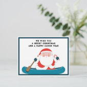 Grappig kampeer Kerstmis Feestdagenkaart (Staand voorkant)