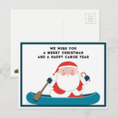 Grappig kampeer Kerstmis Feestdagenkaart (Voorkant / Achterkant)