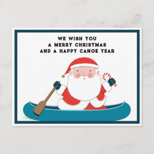 Grappig kampeer Kerstmis Feestdagenkaart