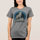 Grappig kamperen, Camping Ideeën, verkennen outdoo Tri-Blend Shirt (Voorkant)