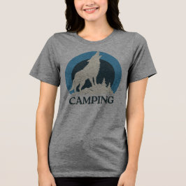 Grappig kamperen, Camping Ideeën, verkennen outdoo Tri-Blend Shirt
