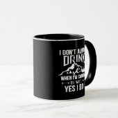 Grappig kamperen en drink gezegden mok (Voorkant rechts)