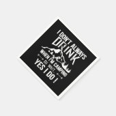 Grappig kamperen en drink gezegden servet (Hoek)