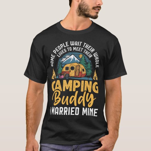 Grappig Kamperen Kampeerder Koppel Kampeerliefhebb T-shirt (Voorkant)