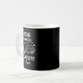 Grappig Kamperen Maken Herinneringen Eén Kampeerpl Koffiemok (Voorkant links)