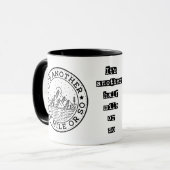 Grappig kamperen met nog een halve kilometer of zo mok (Voorkant links)