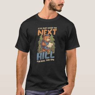 Grappig kamperen over heuvel voor Realhisime grapp T-shirt