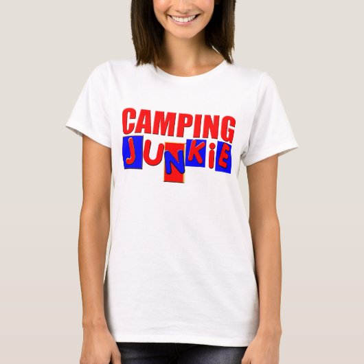 Grappig kamperen t-shirt (Voorkant)