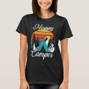 Grappig Kamperen Wandelen Liefhebber Cadeau Gelukk T-shirt