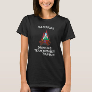 Grappig Kampvuur Team Captain Great Camping T-shirt