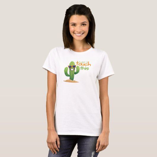 Grappig Kan Dit Cactus Tshirt Niet Aanraken (Voorkant volledig)