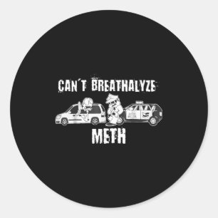 Grappig Kan Humor Quote Gezegde Niet Ademhalen Ronde Sticker