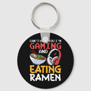 Grappig Kan Je Niet Horen Ik Ben Gamen En Eet Rame Sleutelhanger