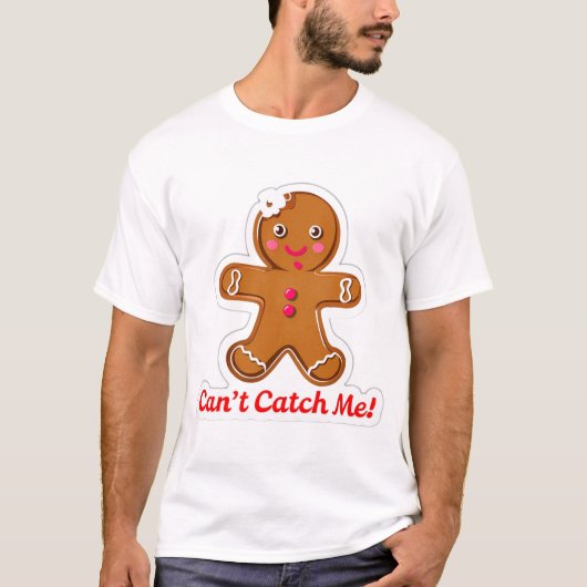 Grappig kan me niet pakken! Gingerbread Mannen Ker T-shirt (Voorkant)