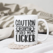 Grappig kan mijn licker niet vasthouden koffiemok