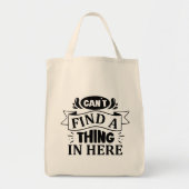 Grappig kan niets vinden in deze typografie tote bag (Voorkant)