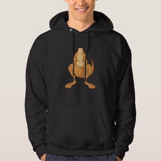 Grappig kangoeroe kostuum Grappig Halloween makkel Hoodie (Voorkant)