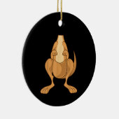 Grappig kangoeroe kostuum Grappig Halloween makkel Keramisch Ornament (Rechts)
