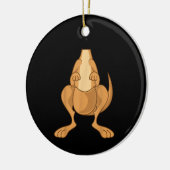 Grappig kangoeroe kostuum Grappig Halloween makkel Keramisch Ornament (Links)
