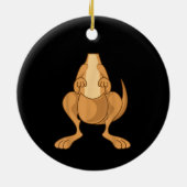 Grappig kangoeroe kostuum Grappig Halloween makkel Keramisch Ornament (Achterkant)