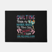 Grappig kantelen houdt mijn handen bezig deurmat (Voorkant)