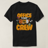 Grappig Kantoor Personeel Boo! Crew Halloween Part T-shirt (Design voorkant)