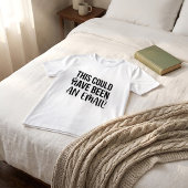Grappig kantoorhumor T-shirt citaat