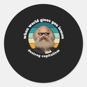 Grappig Kapitalisme Karl Marx Sticker