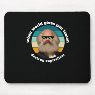 Grappig Kapitalisme Karl Marx Sticker Muismat