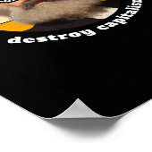 Grappig Kapitalisme Karl Marx Sticker Poster (Hoek)