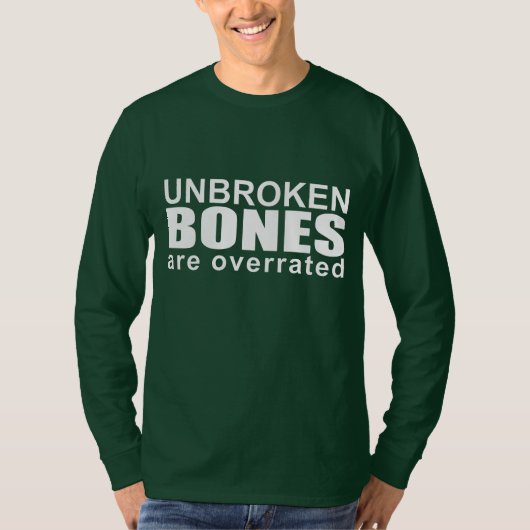 Grappig kapot bot ongeluk t-shirt (Voorkant)